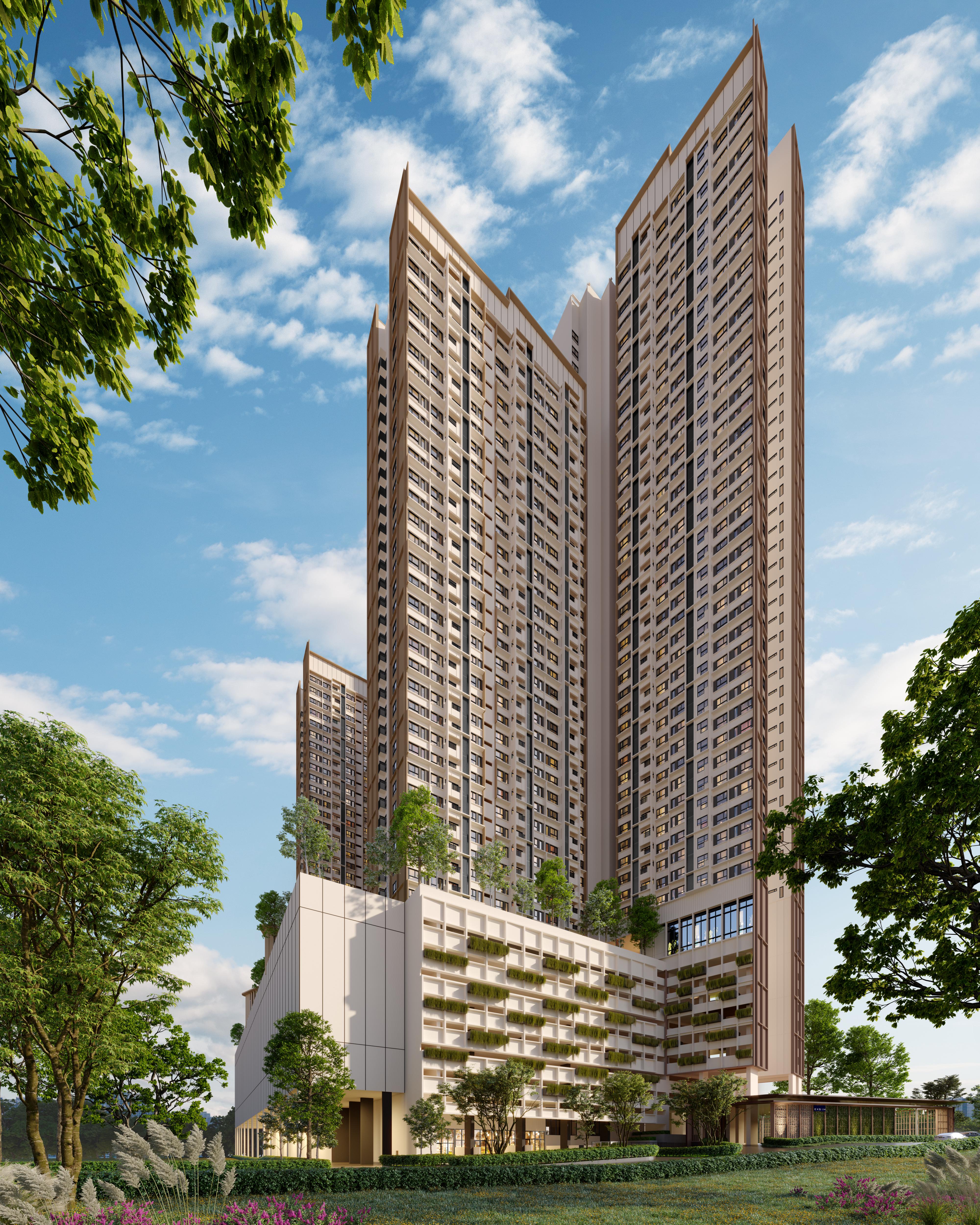 The Queenswoodz — Park-facing outlook